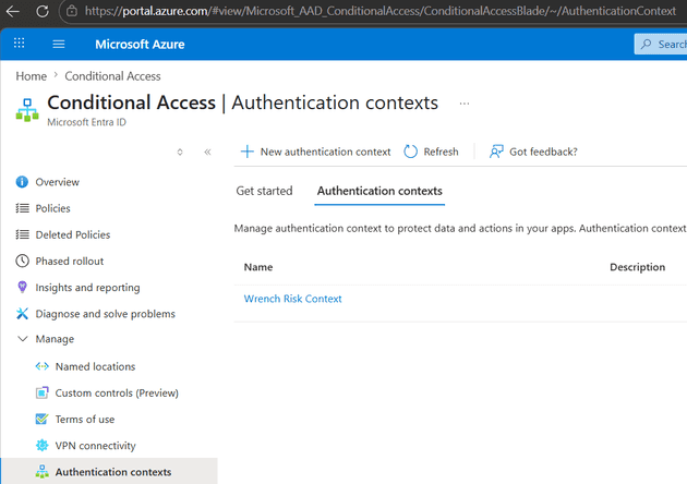 Authentication Context