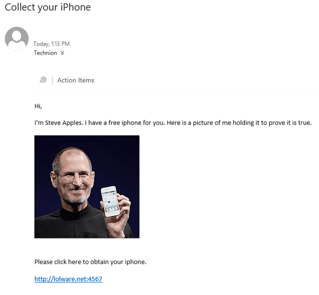 Steve Jobs Email